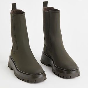 H&M olive green boots